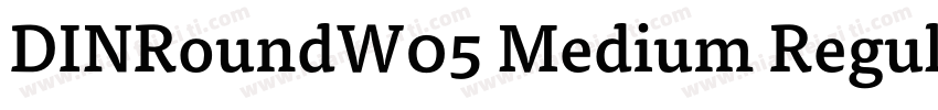 DINRoundW05 Medium Regular字体转换